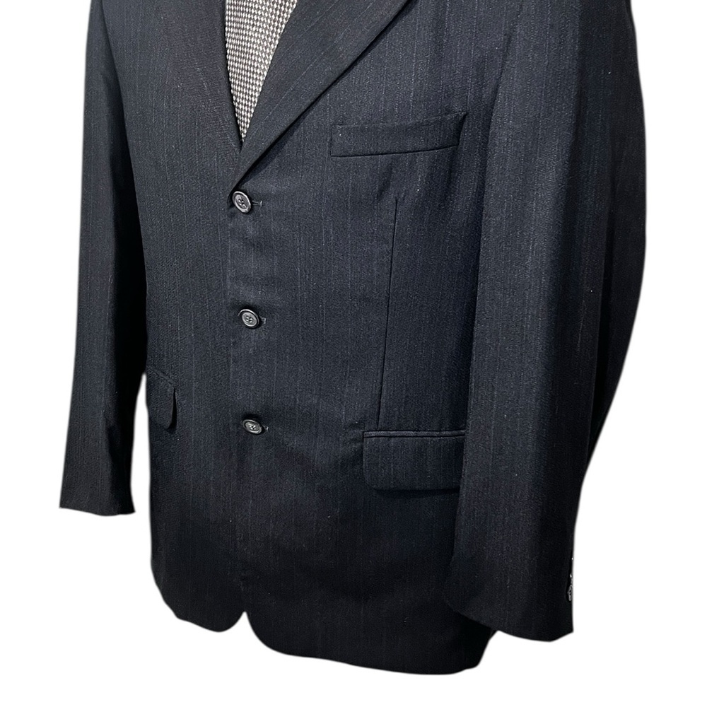 Classic Gray Men's Blazer with a slightly Blue Pinstripe very Subtle☑️VEN50 - Picture 4 of 12